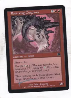 Magic: MTG: Onslaught: Foil: Battering Craghorn - Image 1