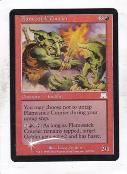 Magic: MTG: Onslaught: Foil: Flamestick Courier - Image 1