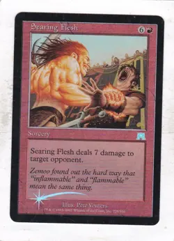 Magic: MTG: Onslaught: Foil: Searing Flesh - Image 1