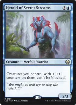 Herald of Secret Streams R Commander: The Lost Caverns of Ixalan 158 Near Mint - Image 1