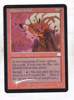 Magic: MTG: Onslaught: Foil: Skittish Valesk - Image 1