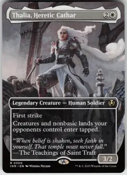 Thalia, Heretic Cathar (Borderless) R Innistrad Remastered 300 Near Mint - Image 1