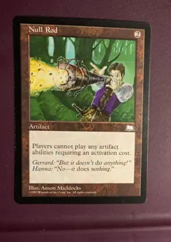 MTG Null Rod Weatherlight English Rare. "Hot" - Image 1