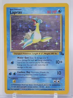 1999 Pokemon Fossil Holo Lot: Lapras & Magneton - 10/62 & 11/62 - Vintage WOTC - Image 2