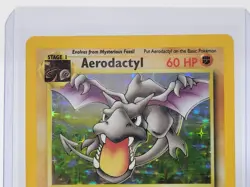 1999 Pokemon Fossil: Holo Rare Aerodactyl & Lapras - 1/62 & 10/62 - Vintage WOTC - Image 4