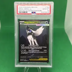 2025 POKEMON MEG EN-SPECIAL ILLUSTRATION RARE #180 MEGA ABSOL EX PSA 10 - Image 1