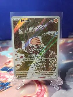 Swinub 165/159 Sv09: Journey Together Holo Illustration Rare Pokemon TCG - Image 1