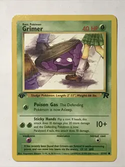 Pokemon TCG Grimer Team Rocket 57 Regular 1st Edition Common - Image 2
