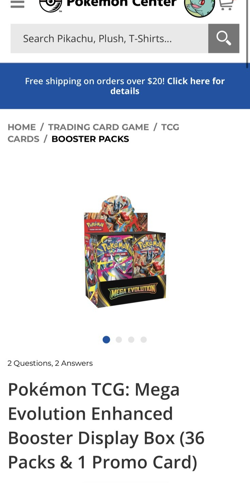 *Pre Sale* Pokemon Mega Evolutions Booster Box, 36 Packs, Bulbasaur Promo - Image 3