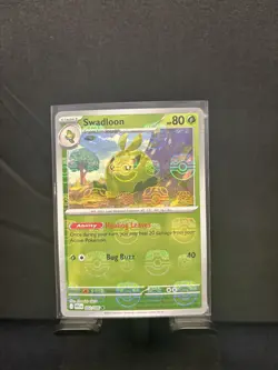 Swadloon 002/086 master Ball Reverse Holo Pokemon TCG White Flare English - Image 1