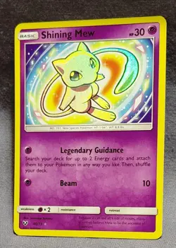 Pokemon Shining Mew 40/73 Shining Legends Rare Holo 2017 = NM - Image 1