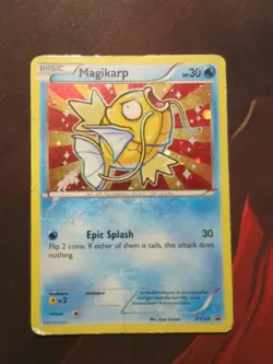 Pokemon TCG Magikarp XY143 Holo Promo DMG 2016 Played See Pictures - Image 1