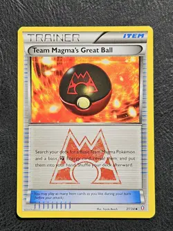 Team Magma's Great Ball 31/34 Uncommon Pokemon TCG Double Crisis - Image 1