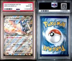 Archaludon ex 130/191 - S&V: Surging Sparks Double Rare - Pokemon TCG PSA 10 - Image 3