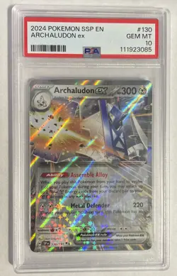 Archaludon ex 130/191 - S&V: Surging Sparks Double Rare - Pokemon TCG PSA 10 - Image 4