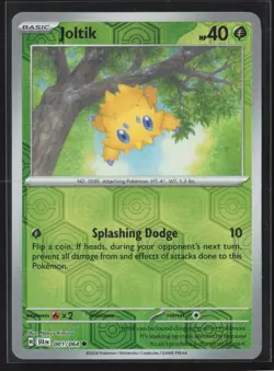 Pokemon TCG Joltik 001/064 Shrouded Fable - Reverse Holo NM - Image 1