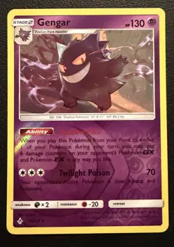 Gengar 70/214 Rare Reverse Holo Pokemon Sun & Moon Unbroken Bonds NM - Image 1