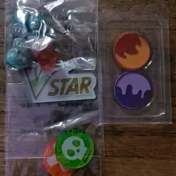 Pokemon Ex Damage Dice Set + V Star Marker + Counters/Tokens New/Sealed Pokemon - Image 1