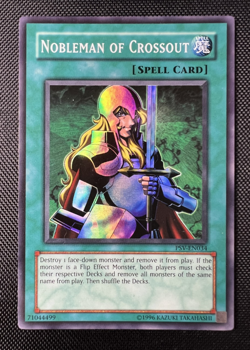 Nobleman of Crossout PSV-034 2002 Yugioh! Pharaoh’s Servant Super Rare LP - Image 1