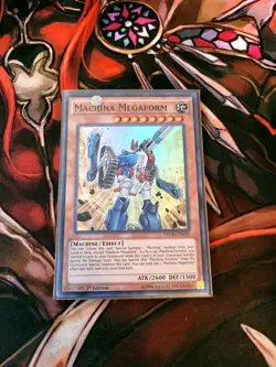 YUGIOH TCG MACHINA MEGAFORM NECH-EN036 SUPER 1ST EDITION - Image 1