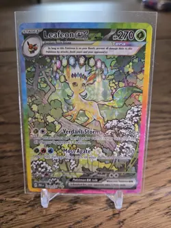 Pokemon Leafeon EX SIR Prismatic Evolutions English Card 144/131 Near Mint - Image 1