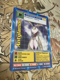 Digimon Digi Battle Antylamon Mo-06 Vintage Movie Promo Card AUC 1 - Image 1