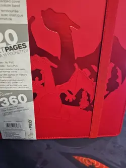 Pokemon Premium Ultra-Pro Binder Red ES CHARIZARD Binder Holds Up To 360 Cards - Image 5
