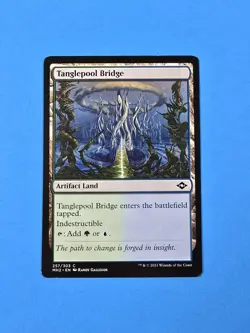 1x Tanglepool Bridge Modern Horizons 2 2021 Mtg Artifact Land Dual Mana Card 257 - Image 1
