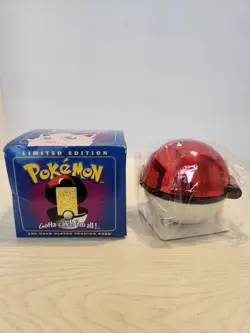 1999 Pokemon 23k Gold Plated Card Jigglypuff Pokeball from Burger King SEALED. - Image 2