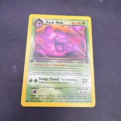 Pokemon Cards: Team Rocket 1st Edition Uncommon: Dark Muk 41/82 - Image 1