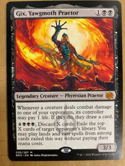MTG 1x Gix, Yawgmoth Praetor 95 The Brothers' War Magic the Gathering Card x1 NM - Image 1