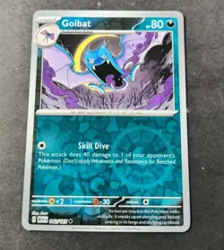 Pokemon 151 Golbat Reverse Holo Uncommon Card 042/165 NM - Image 1