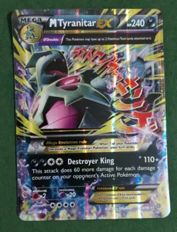 Pokemon TCG Mega Tyranitar EX 43/98 Jumbo Card - Image 1