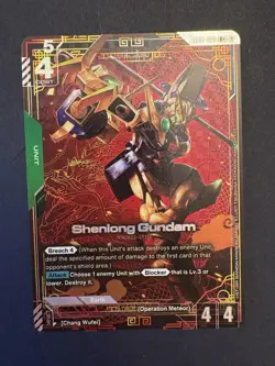 Gundam Card Game Newtype Rising Shenlong Gundam GD01-029 R+ Holo Foil Rare (ENG) - Image 1