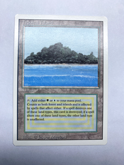 Tropical Island Revised Edition LP Magic the Gathering MtG - Image 1