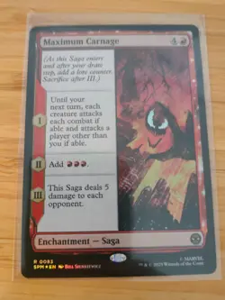 MTG Maximum Carnage (FOIL) 0083 Spider-Man M/NM Free UK P&P - Image 1