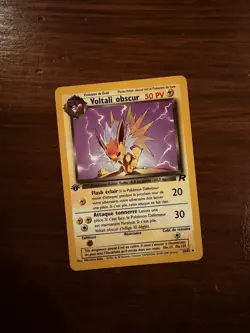 Pokemon Voltali Obscur (Dark Jolteon) 38/82 1st Edition Team Rocket - French LP - Image 1