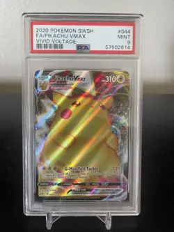 2020 Pokemon Sword And Shield Full Art Vmax Vivid Voltage Psa 9 #44 - Image 1
