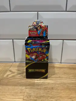 Pokemon TCG : Mega Evolutions Half Booster Box (18 Packs) Unsealed - Image 1