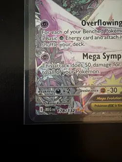 Pokemon TCG Mega Gardevoir EX 178/132 Secret Rare NM Pack Fresh Mint Centering - Image 3
