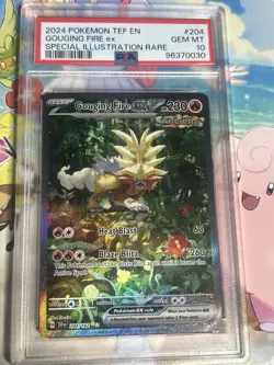 PSA 10 Gouging Fire EX #204/162 Pokemon Temporal Forces SIR - Image 1
