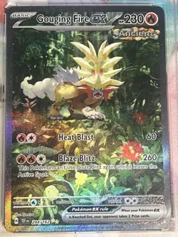 PSA 10 Gouging Fire EX #204/162 Pokemon Temporal Forces SIR - Image 2