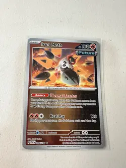 IRON MOTH 028/182 PARADOX RIFT POKEMON (REVERSE HOLO, NM) - Image 3