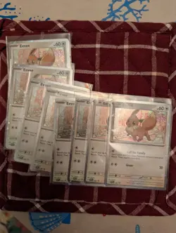 Pokemon TCG Destined Rivals Eevee SVP 200 Checklane Blister Promo Cosmo - Swirl - Image 1