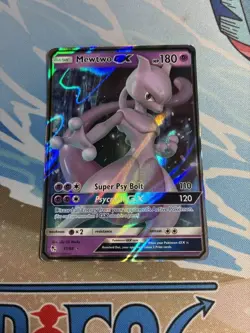Mewtwo GX 31/68 Pokemon TCG Hidden Fates Ultra Rare Full Art Holo NM - Image 1