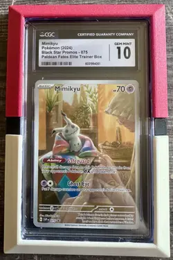 CGC 10 - Mimikyu 075 SVP Black Star Promo Paldean Fates ETB Pokemon Gem Mint - Image 1