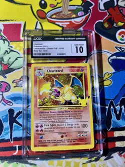 CGC 10 Charizard 4/102 Holo Rare Celebrations Classic Collection Pokemon 25th - Image 1