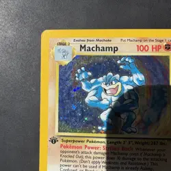 Pokemon Vintage COSMOS Holo Machamp 1st Edition CD-ROM Promo 8/102 WoTC - Image 4