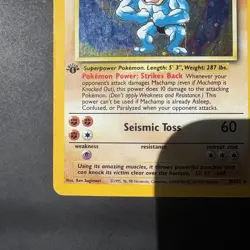 Pokemon Vintage COSMOS Holo Machamp 1st Edition CD-ROM Promo 8/102 WoTC - Image 5