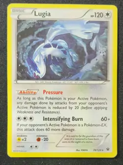 Pokemon TCG Lugia Fates Collide 78/124 Exclusive Cracked Ice Holo - Image 1
